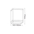 ^E27 PAR30 SQUARE  CEILING LUMINAIRE 230V AC MATT WHITE IP65 MAX.35W
